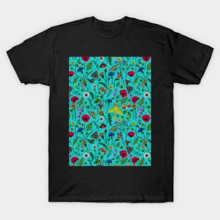 Wild flowers and moths 2 T-Shirt